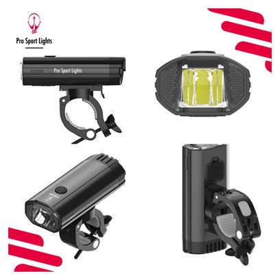 1200 Lumen et 120 Lumen Pro Sport Lights Kit de lumières LED pour vélo