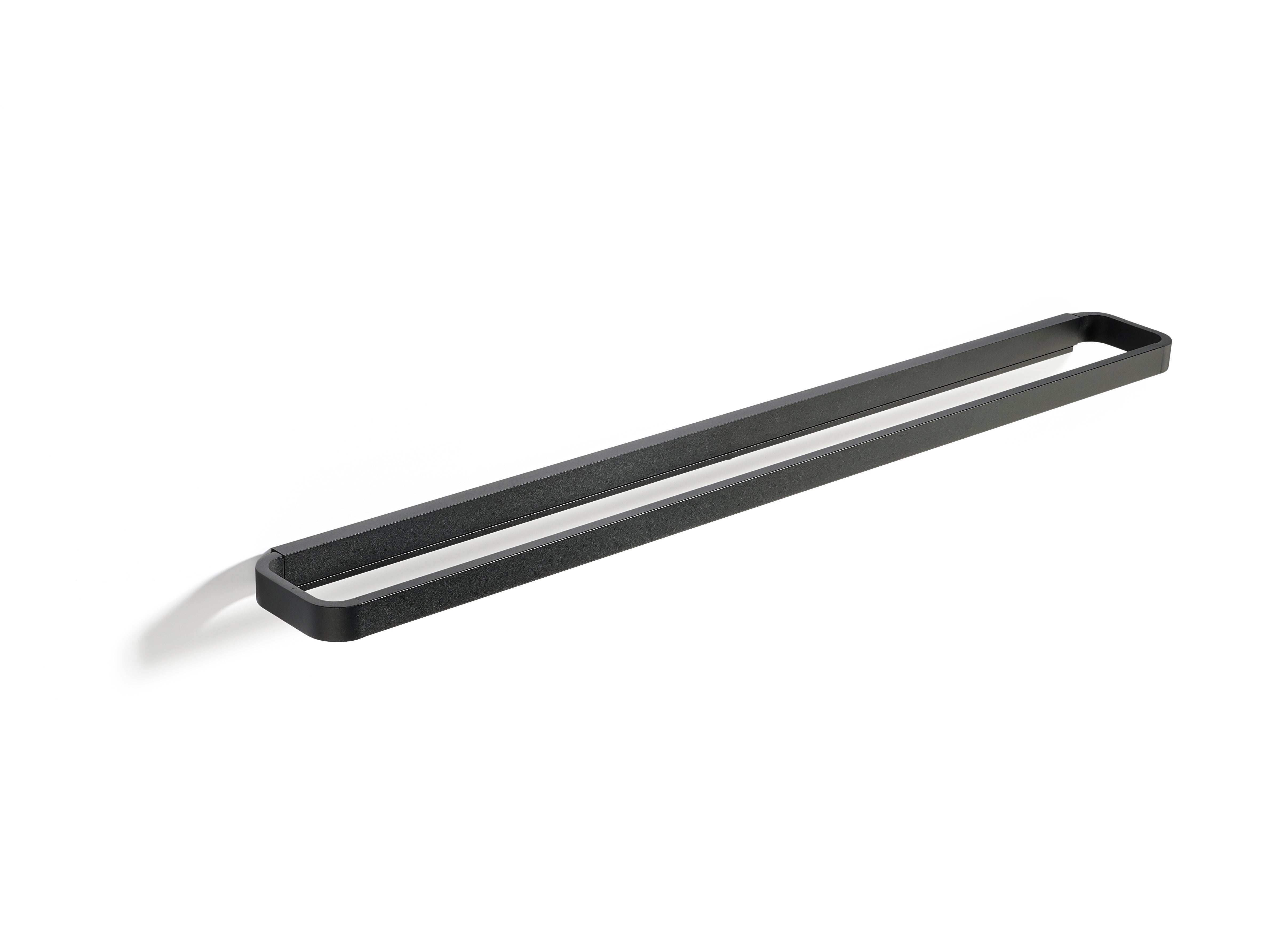 Zone  Rim håndklædestang, sort - L70 cm.