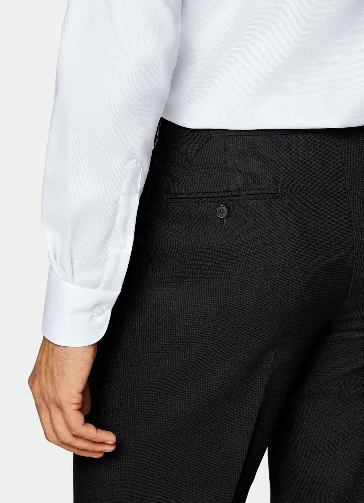 Chemise coupe ajustée en oxford royal blanche