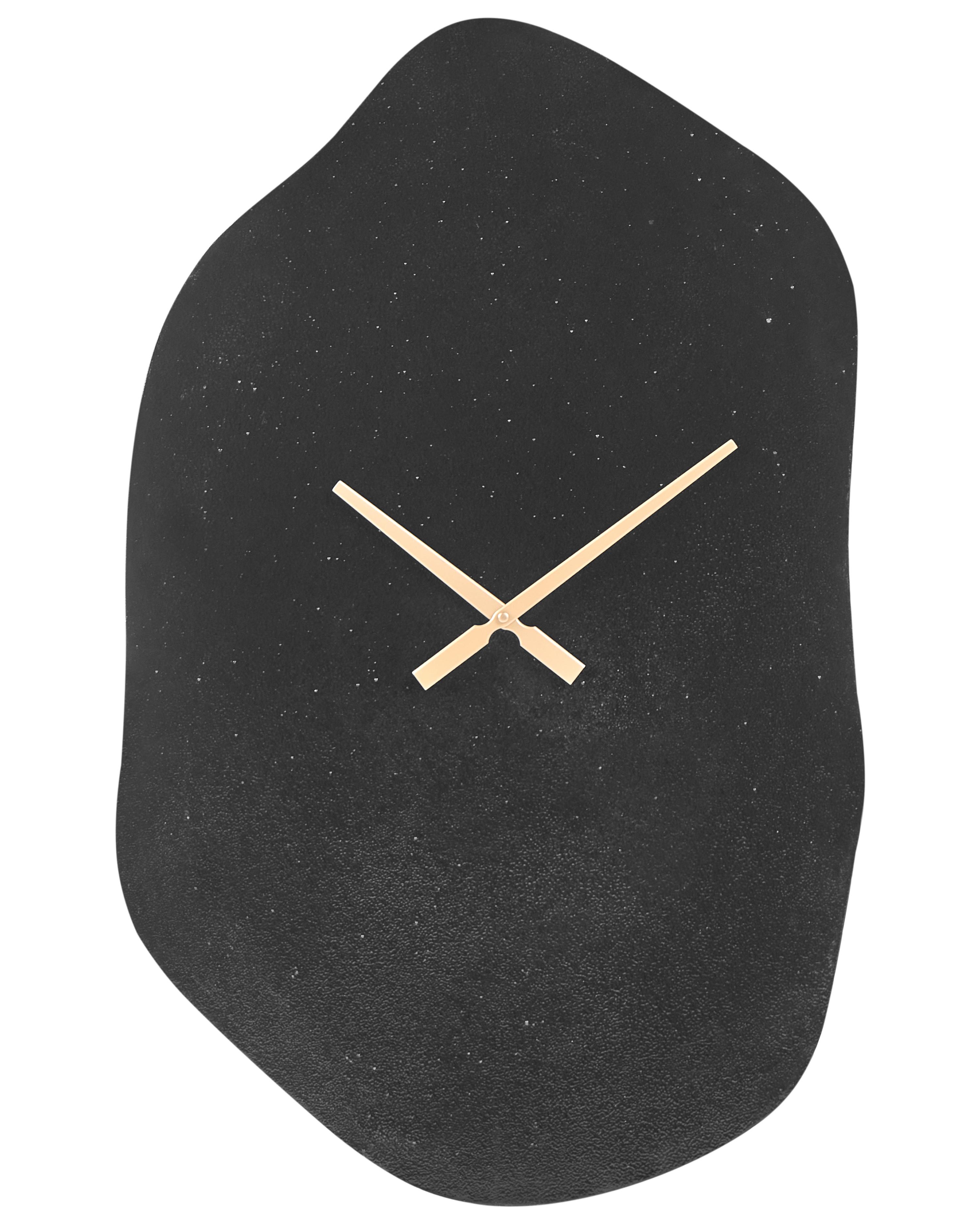 Wandklok GANGES 50 cm Metaal Zwart