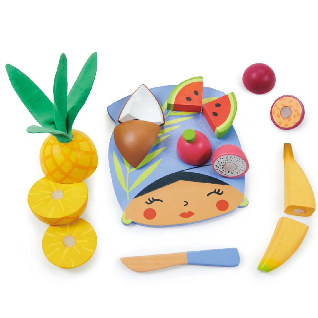 Tender leaf toys snijplankje tropisch fruit