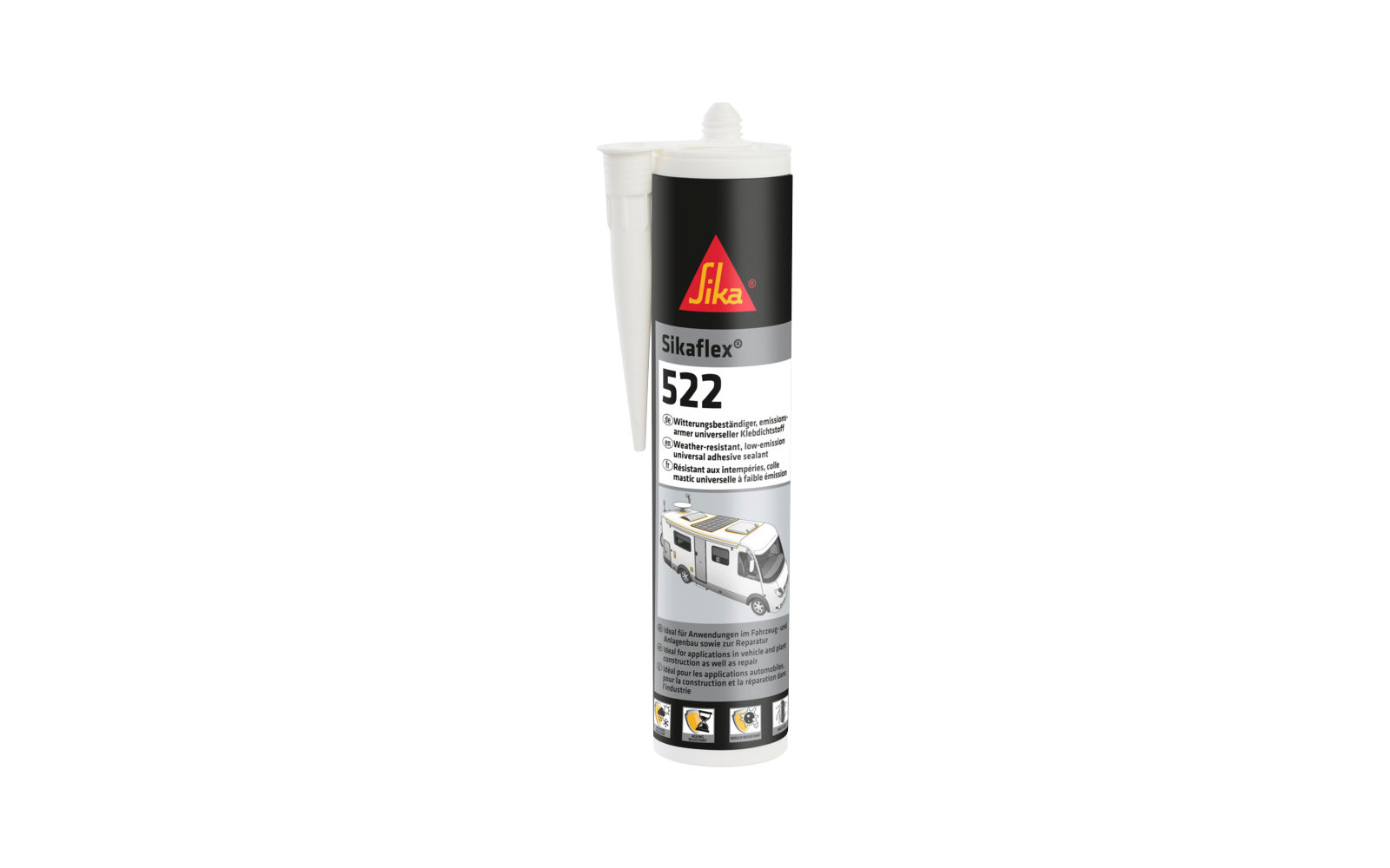 Sikaflex 522 Klebdichtstoff 300 ml Stahlgrau