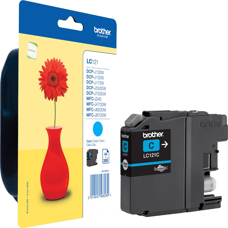 Brother LC121C - Cartouche d'encre originale – Cyan