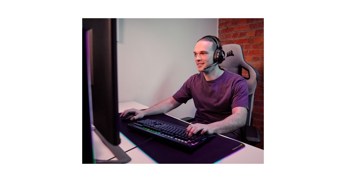 CorsairHS55 Wireless over-ear gaming headset  (Carbon, Bluetooth, pc)