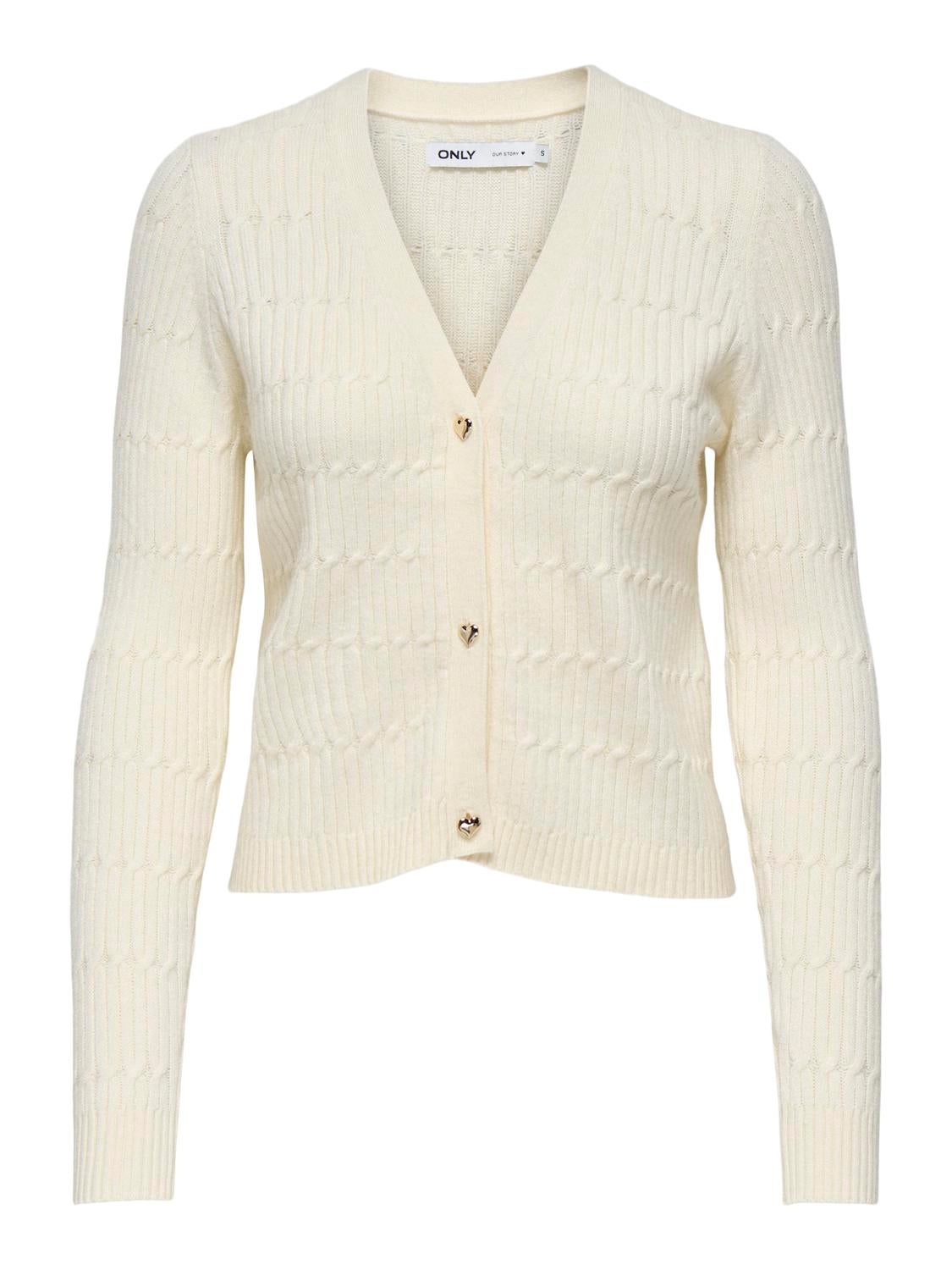 ONLKATIA Strickjacke Whitecap Gray