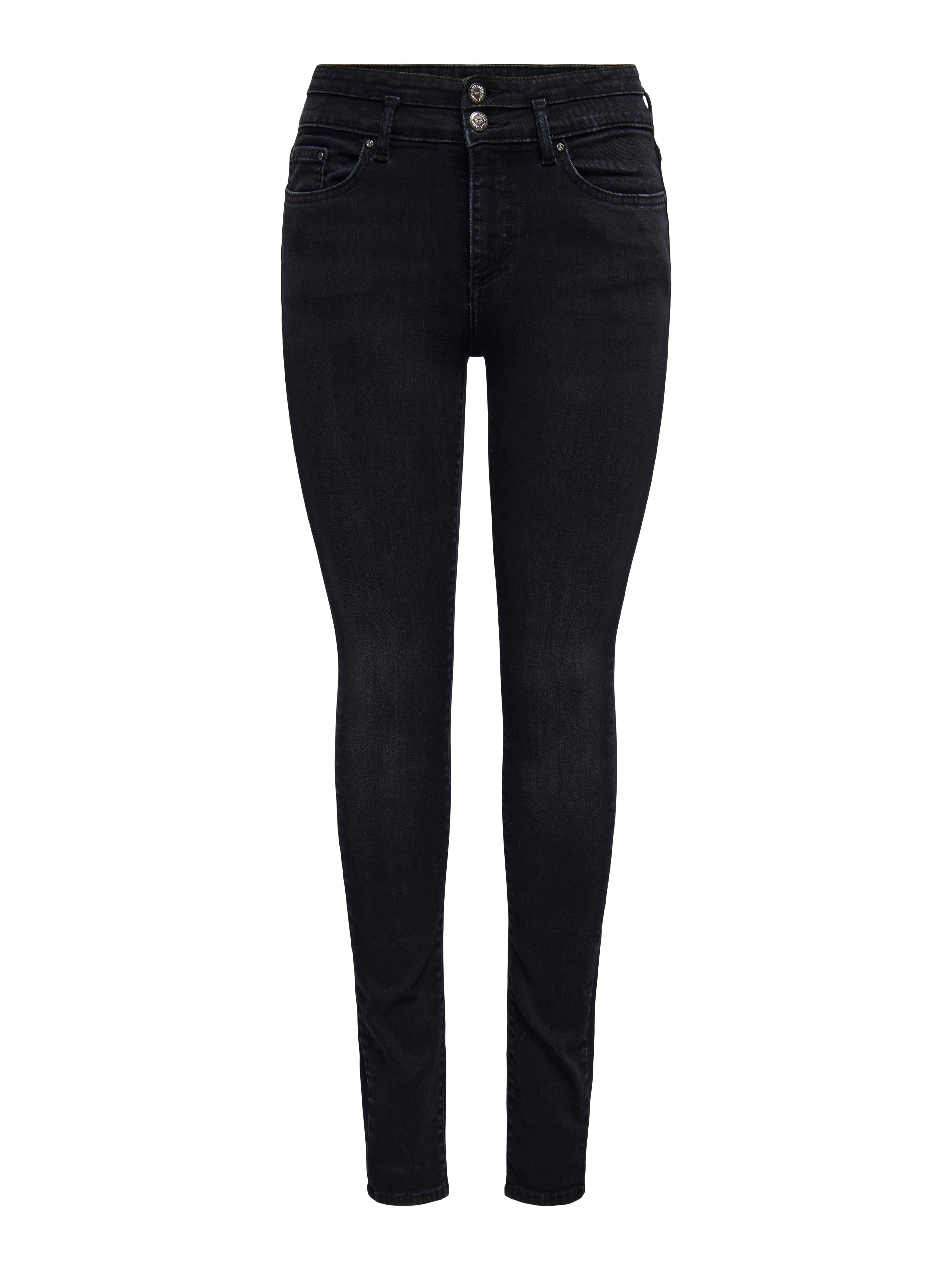 ONLBLUSH Mittlere Taille Skinny Fit Jeans Washed Black