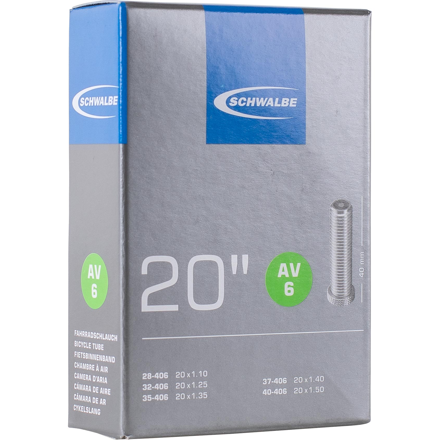 Schwalbe AV6 Standardschlauch 20