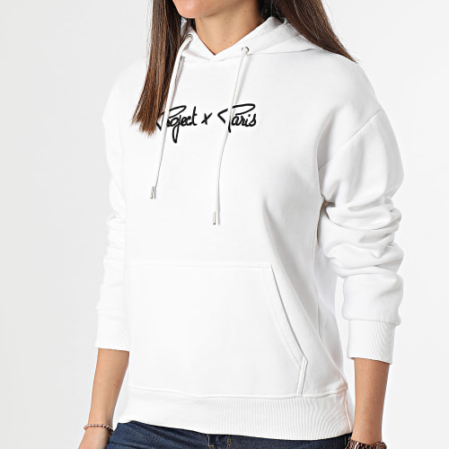 Sweat Capuche Femme F222138 Blanc
