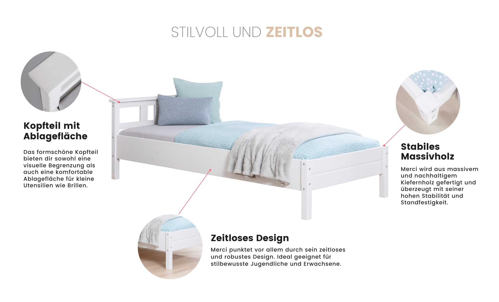TiCAA Einzelbett und Doppelbett 
