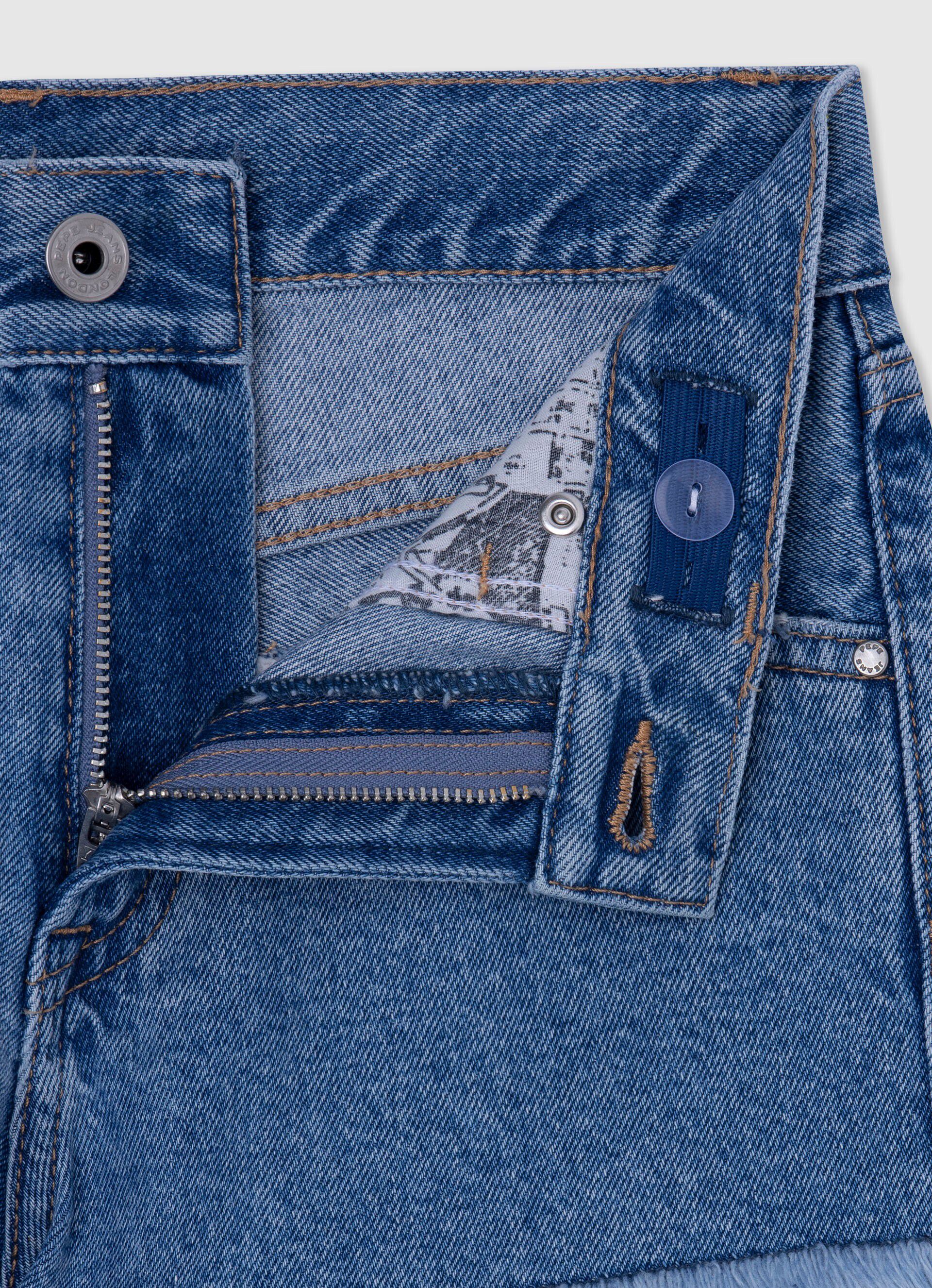 Shorts jeans corte reto - jeans