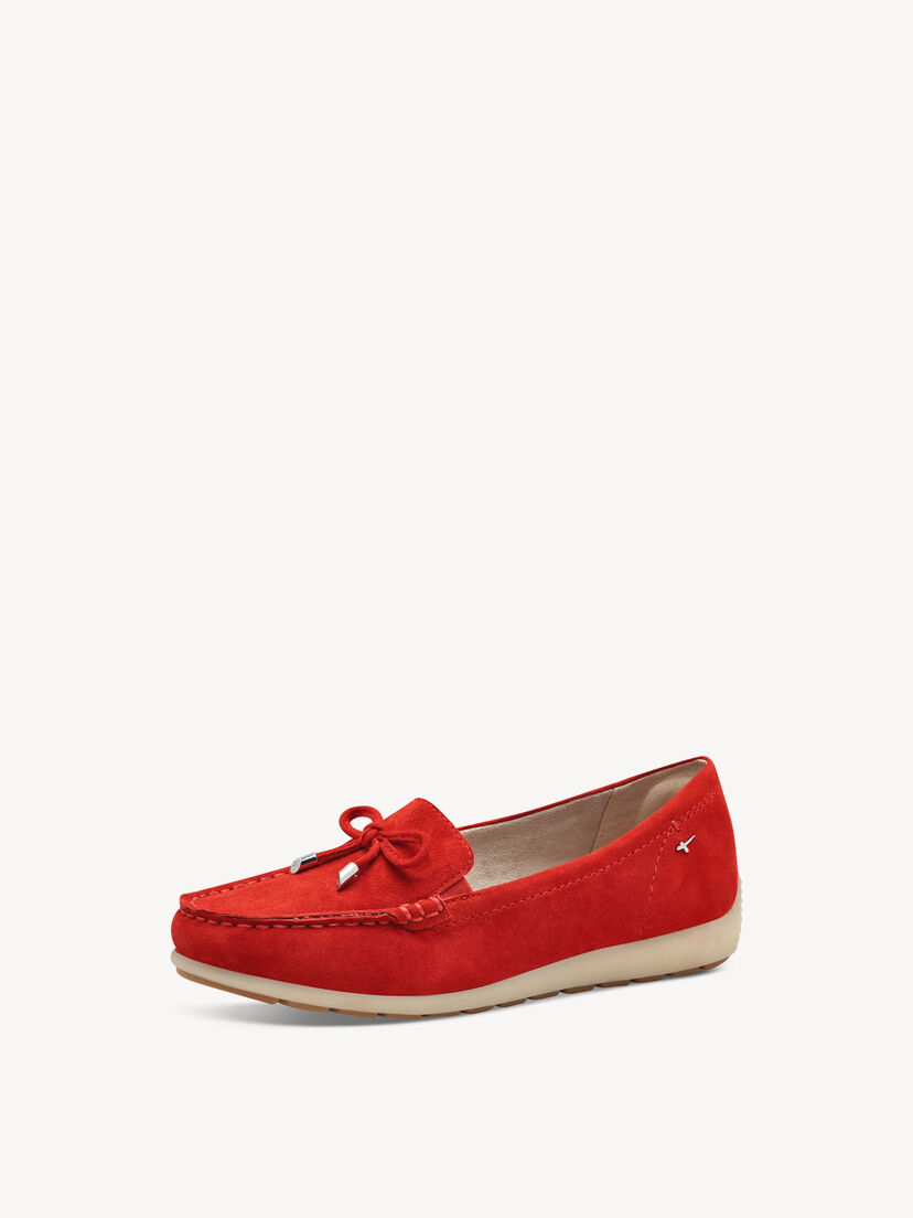 Leren Instappers - rood
