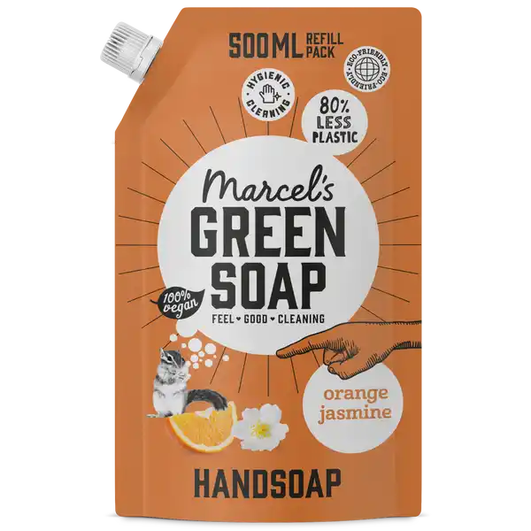Handseife Orange & Jasmin Nachfüllbeutel