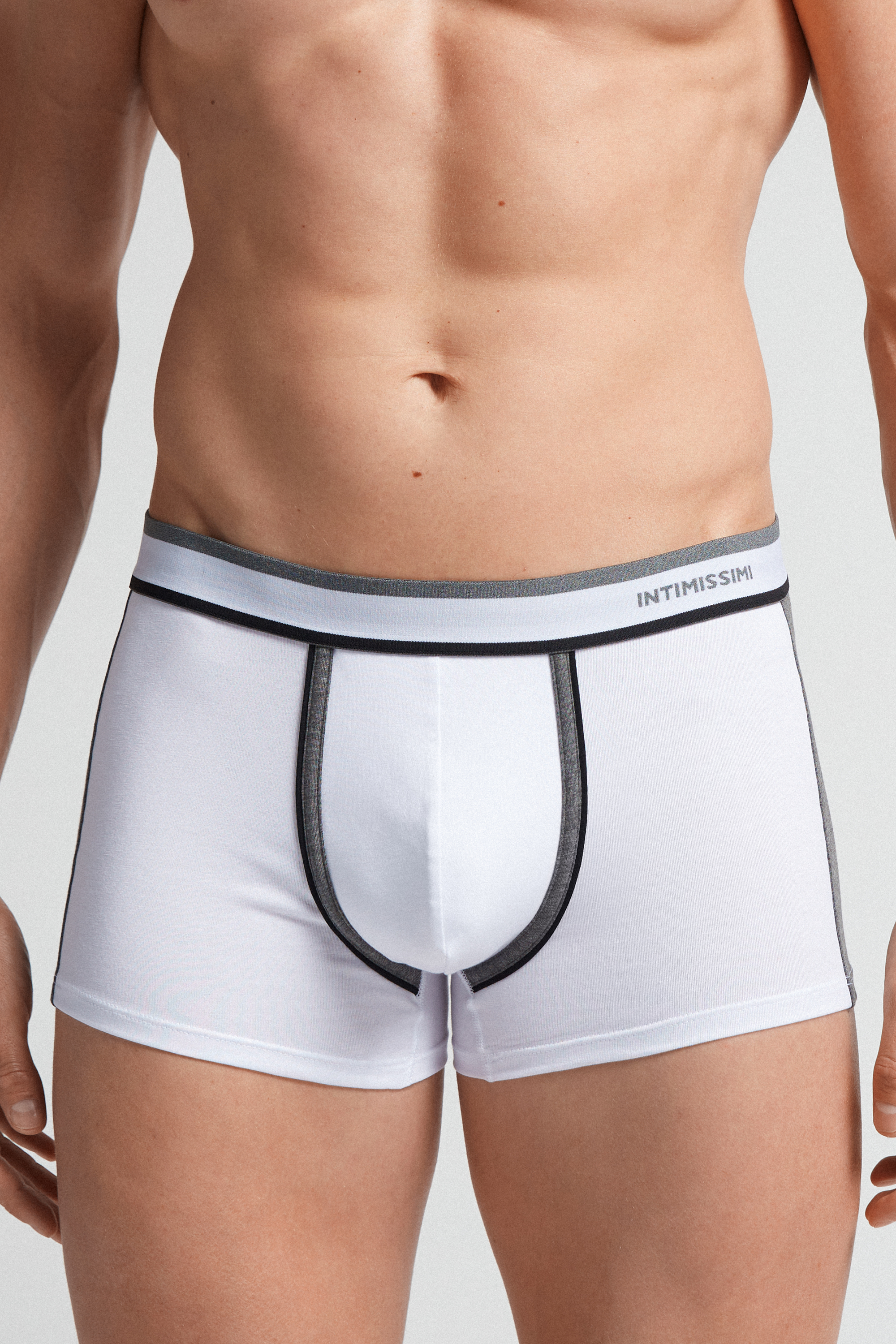 Cuecas Boxer de Algodão Elástico Bicolor Supima®
