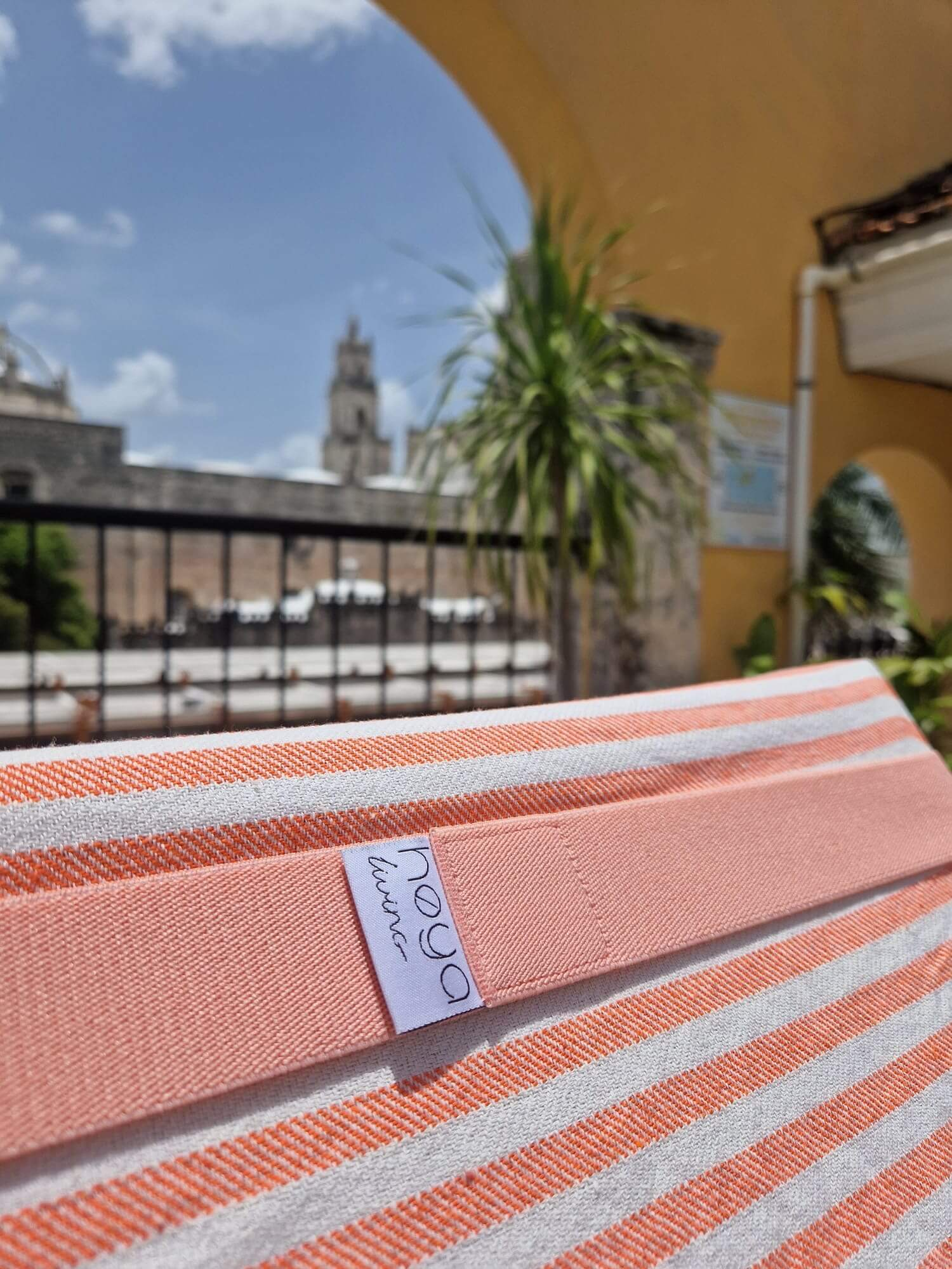 Roze - Strandhanddoek band
