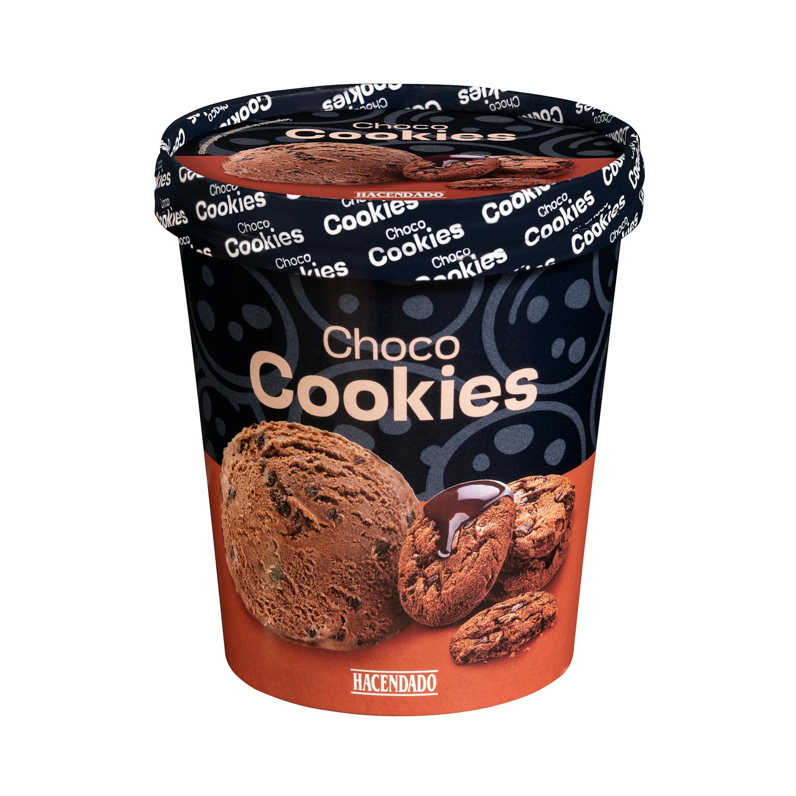 Glace au chocolat et biscuits Hacendado