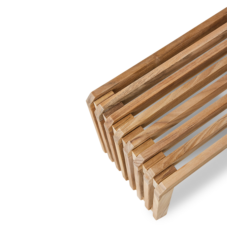 Eetkamerbank Slatted Bench Teak | XL