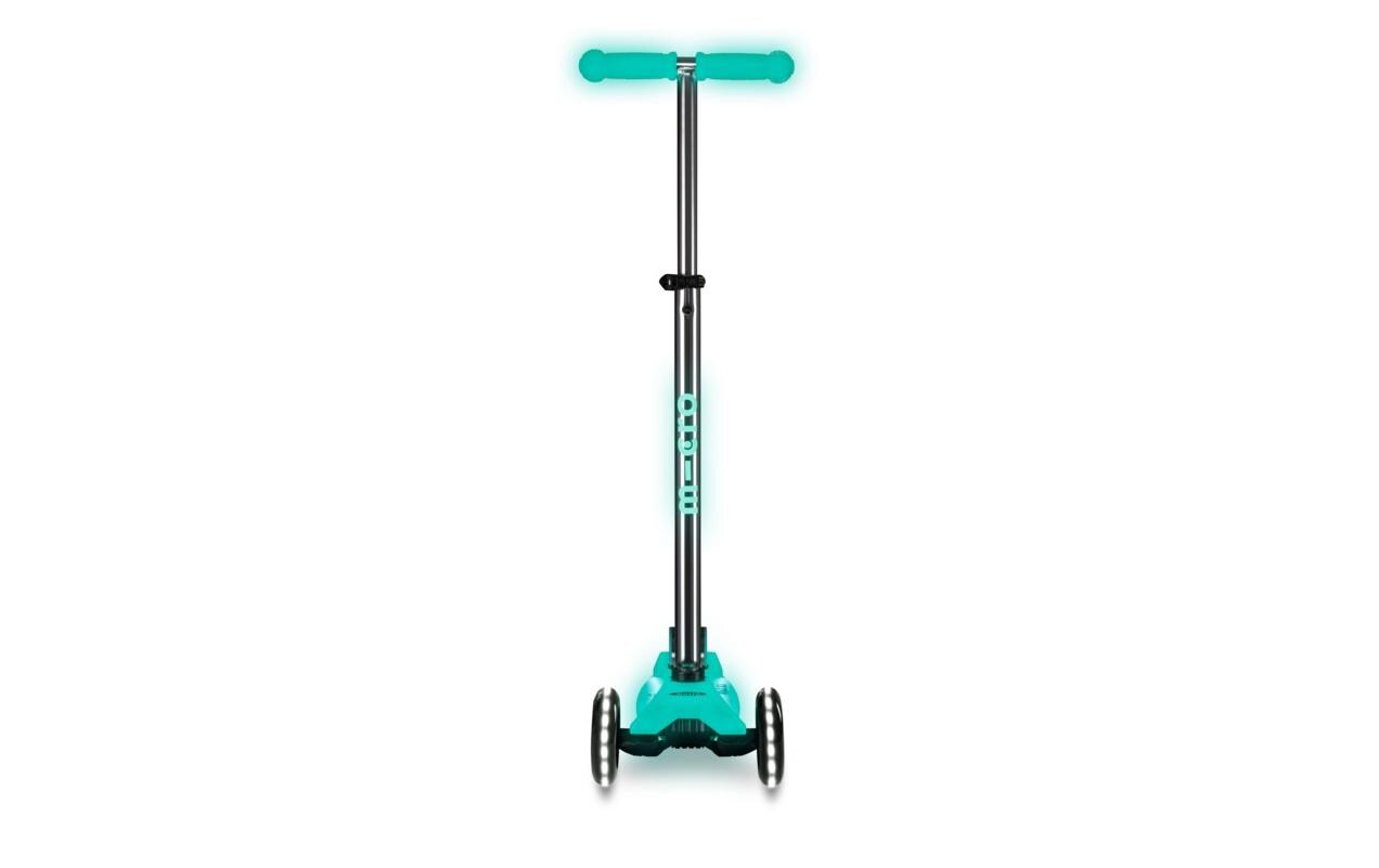 Scooter Maxi Micro Deluxe Glow LED Plus Jelly Green<br>Scooter für Kinder