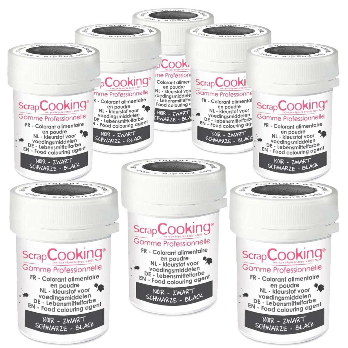 Colorant alimentaire en poudre noir 40 g Scrapcooking