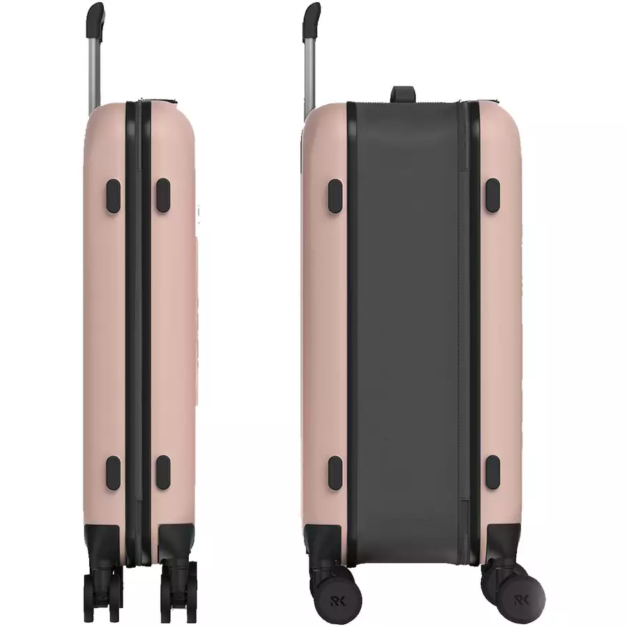 Rollink Vega 360 - faltbarer 4-Rollen-Trolley 65 cm rose smoke