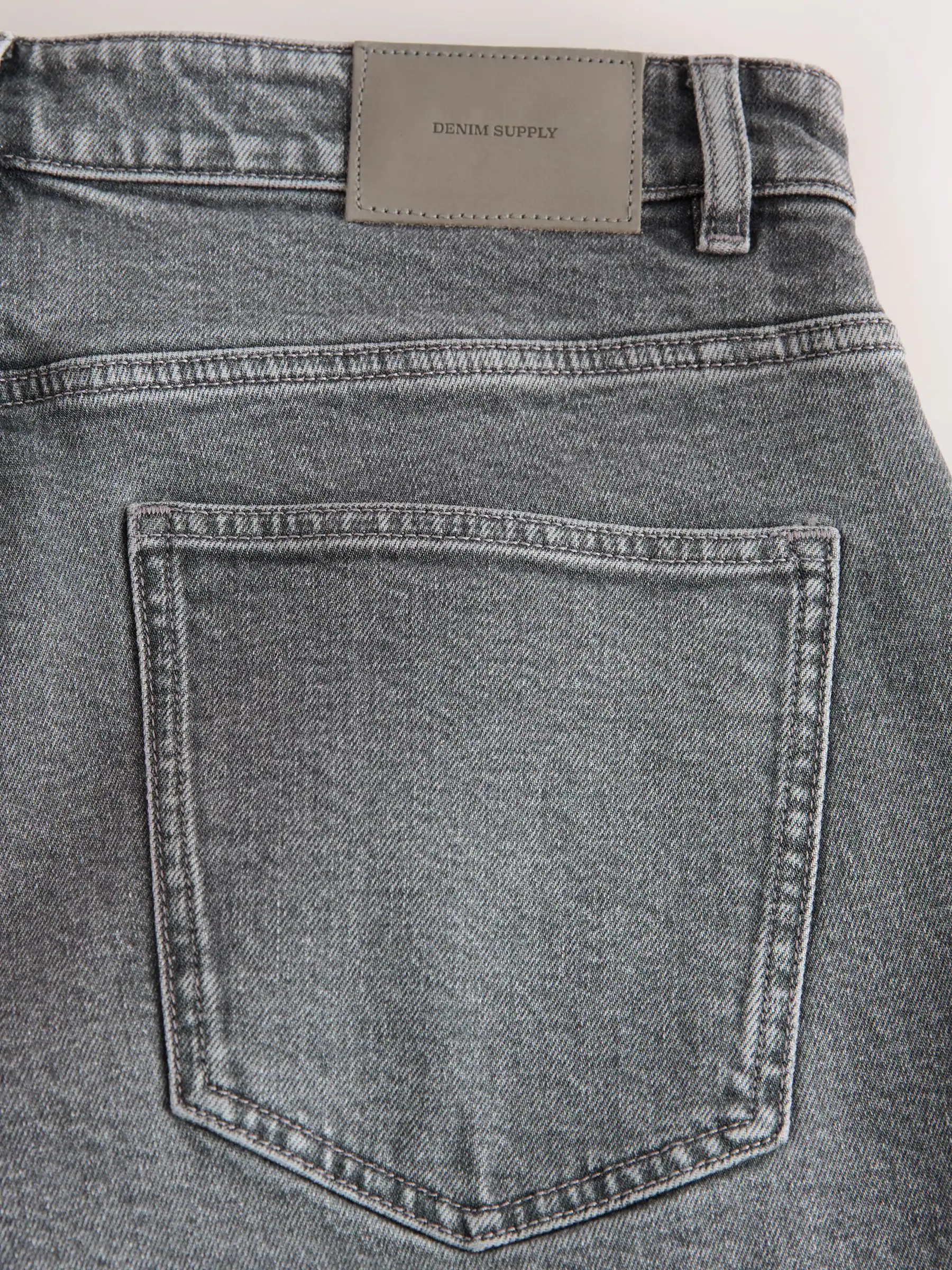 Lichtgrijs - Slim Fit - Vintage wash denim jeans
