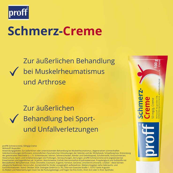 Proff Schmerzcreme 5%, 100 g