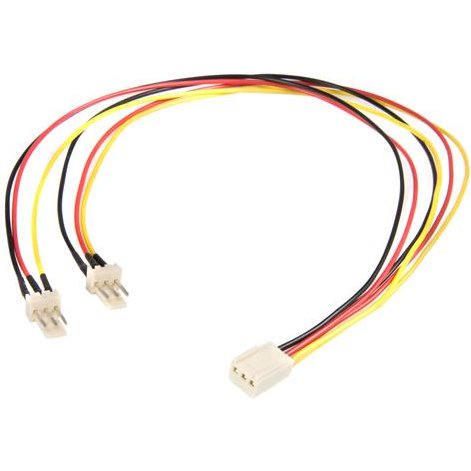 StarTech.com Câble d'alimentation en Y pour ventilateur Molex de 30 cm - Câble répartiteur 1x TX3 (F) vers 2x TX3 (M)