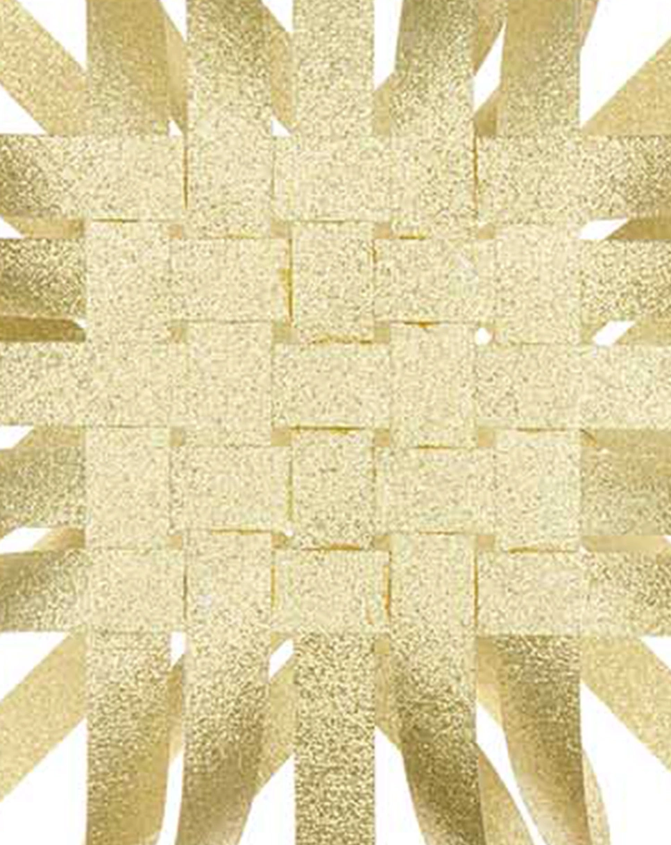 Papierbastelset WEBSTERN GLITTER M (40cm) in gold