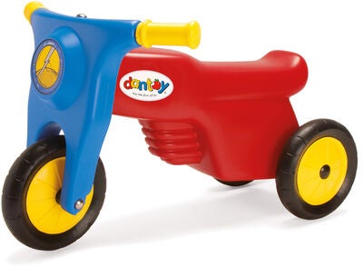 Dantoy Motorsykkel Gummihjul, Rød/Blå
