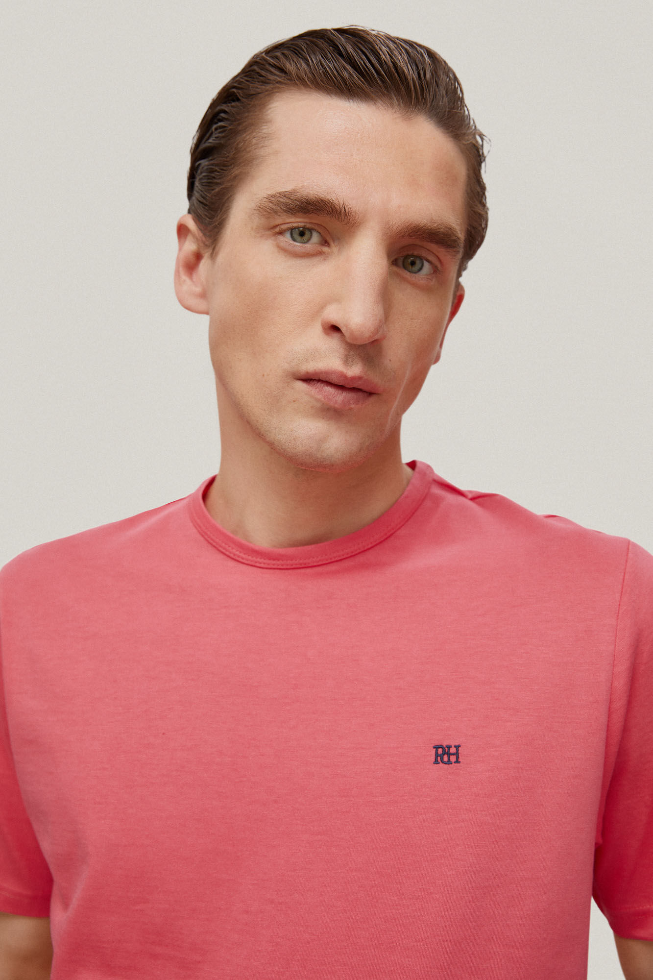 Camiseta básica - Coral