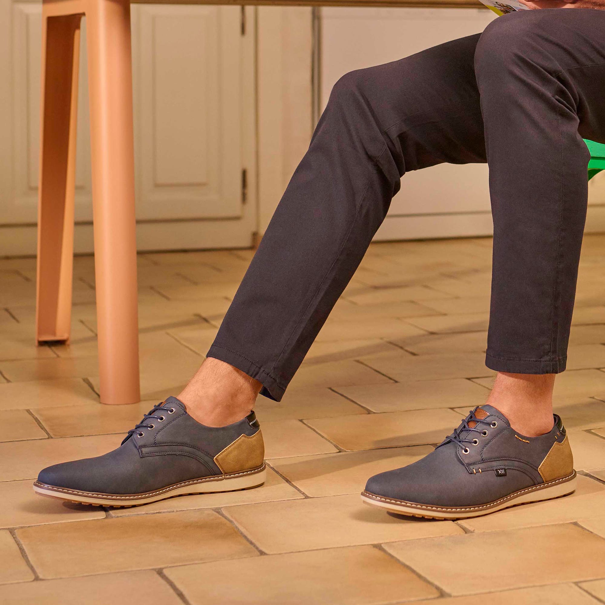 Derbies Homme bleu marine