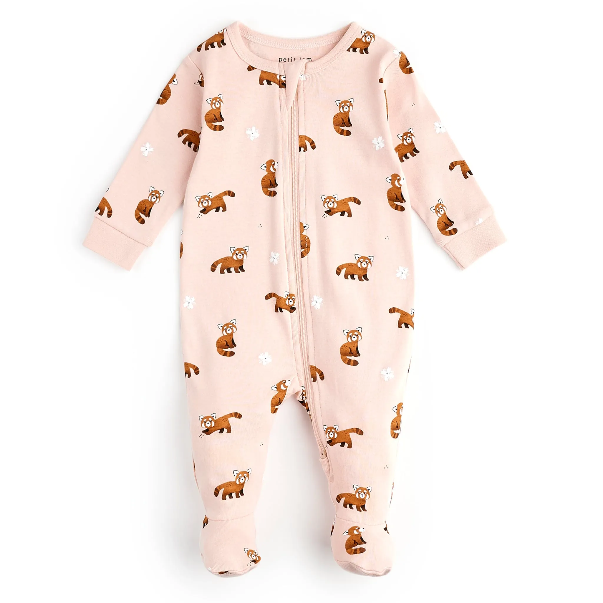 Petit Lem Pyjama Panda Roux 0-24mois