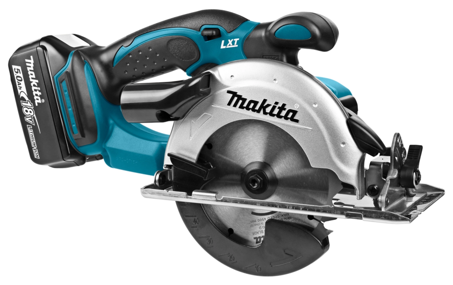 Makita DSS501RTJ 18V Li-Ion Accu cirkelzaag set (2x 5.0Ah accu) in Mbox - 136mm