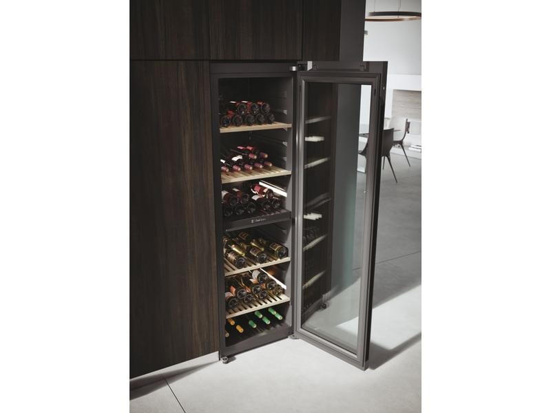 Haier Weinklimaschrank HWS236GDGU1 Schwarz, Rechts, Wechsel Freistehender Weinkühlschrank