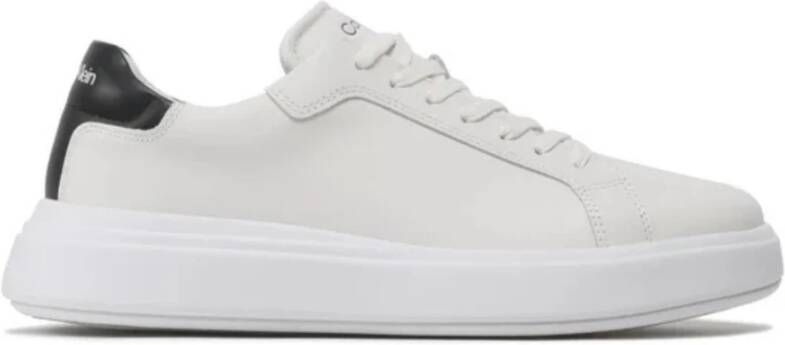 CK Calvin Klein Sneakers van leer met contrastgarnering model 'LACE UP'