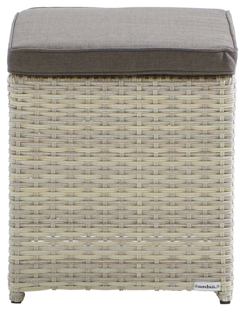 Ambia Garden Gartenhocker KUBA BEIGE DINING