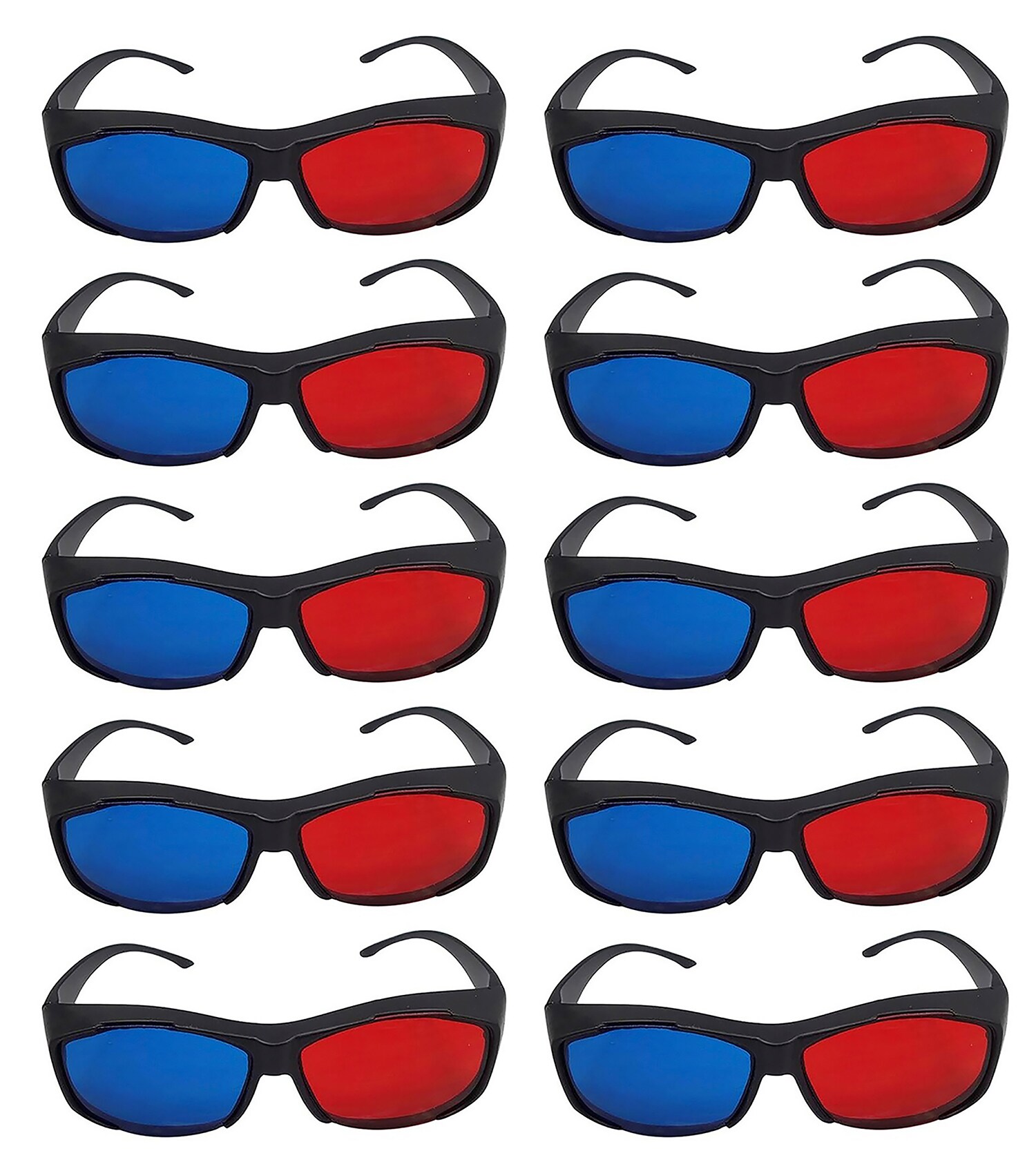 TPFNet Anaglyphenbrille 3D Brille Kunststoff Schwarz - 1 Stück