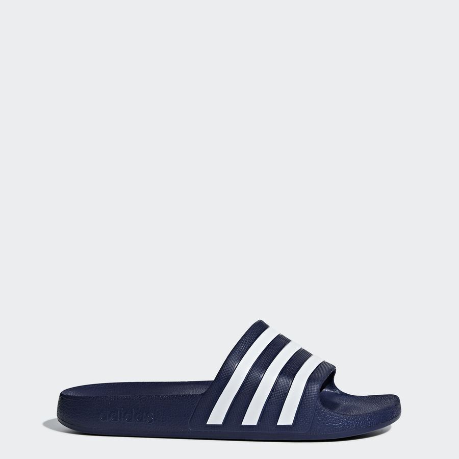 adidas Claquettes adilette - Bleu/Blanc