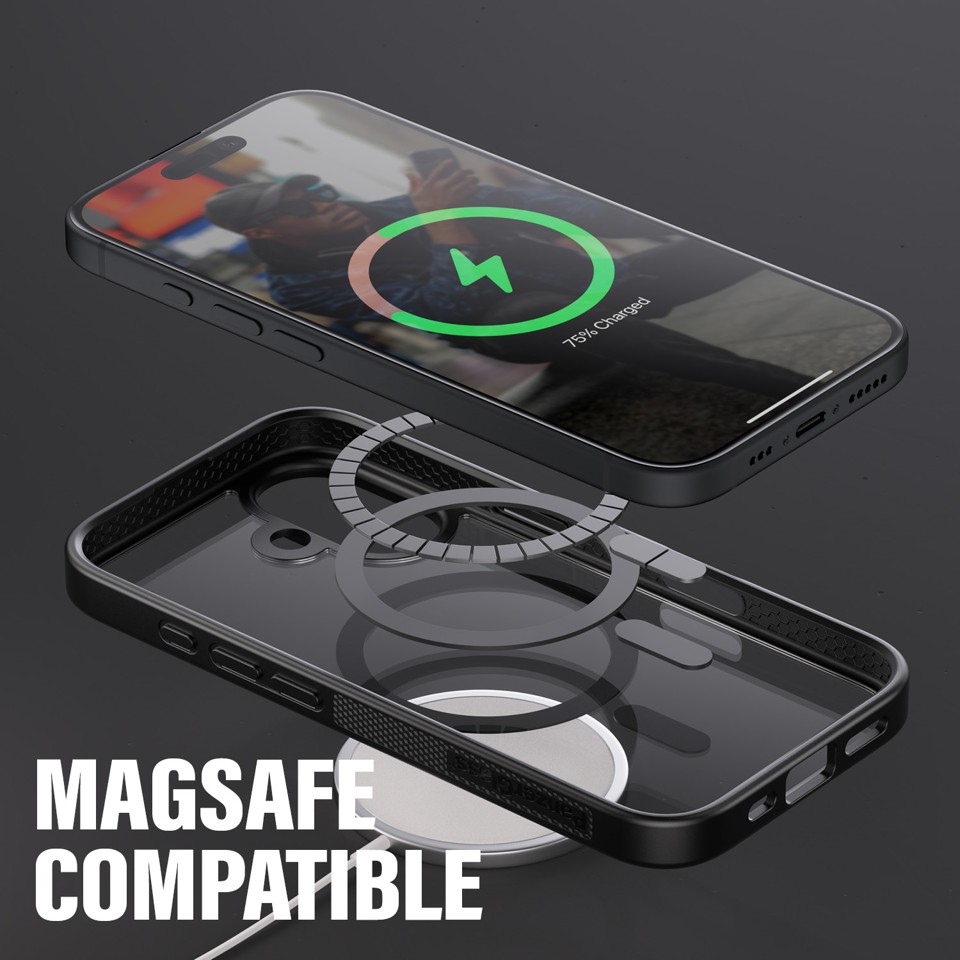 PanzerGlass - HardCase MagSafe - iPhone 16 - Sort