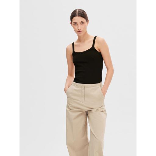 Selected Femme Celica Anna Top, Black, XS