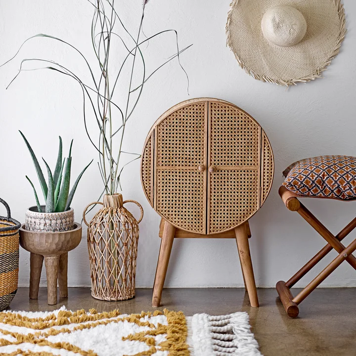 Bloomingville - Otto Rattan-Schrank, natur