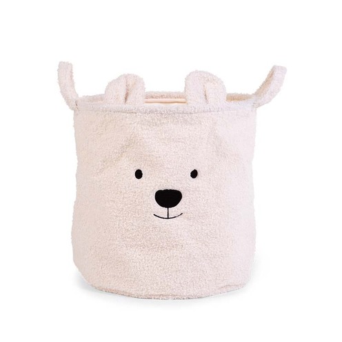 Panier Teddy 40x40x40 Ecru - CHILDHOME