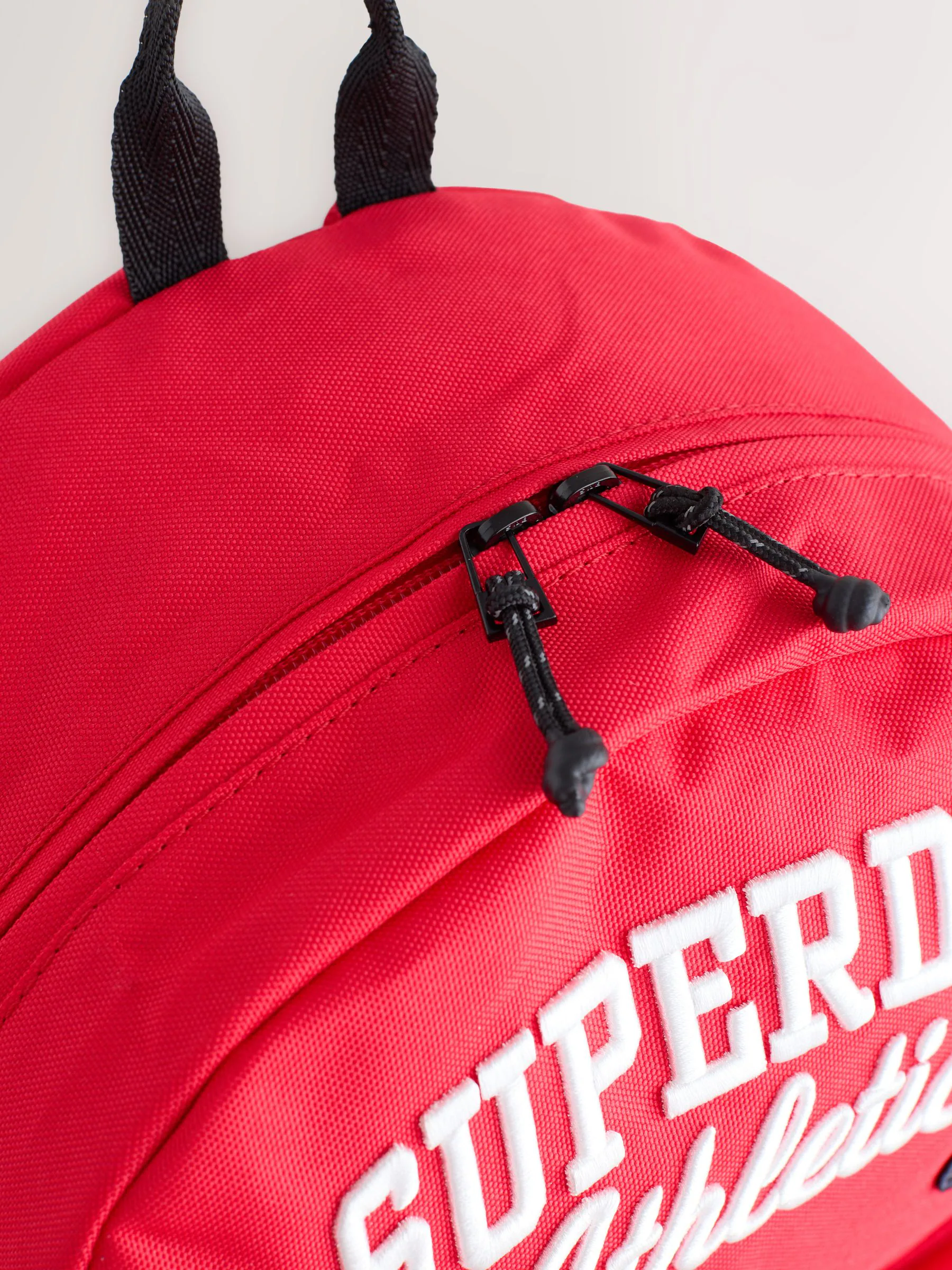 Rood - Superdry Back to School Embroidered Varsity Badge Logo Backpack