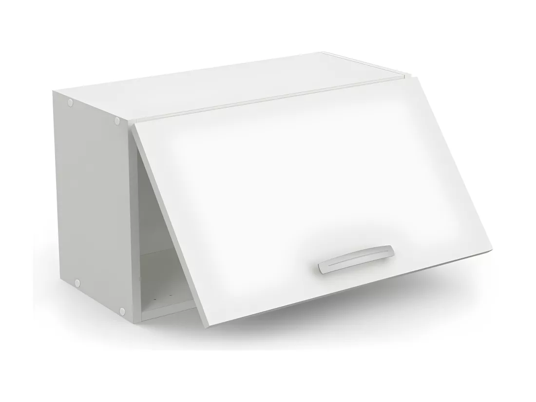 Meuble dessus de hotte 60 cm Blanc Mat - MARTA - L 60 x l 28 x H 35 cm