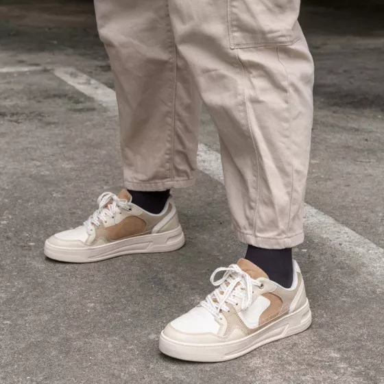 Baskets BEIGE ACTIVE FASHION