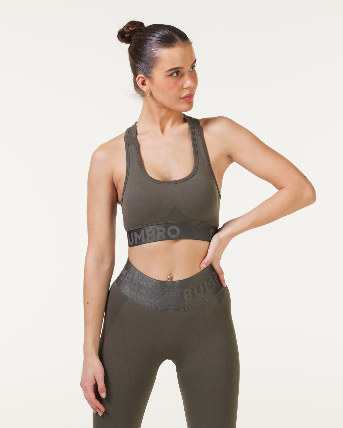 Bumpro Battle Bra Solid Green