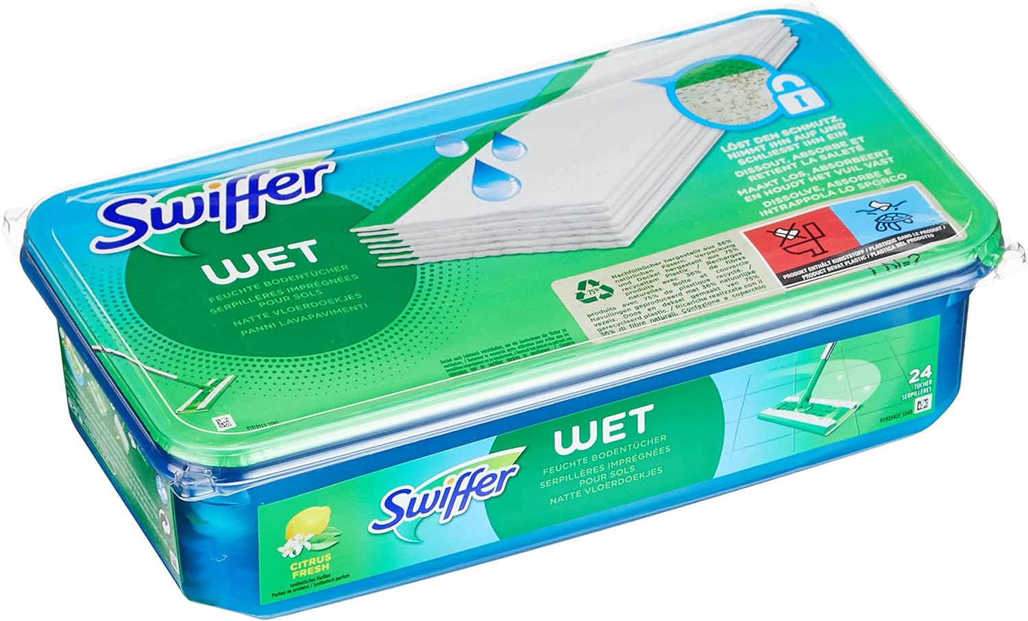 Swiffer Wet Wischtücher Nachfüllpack 24 Tücher
