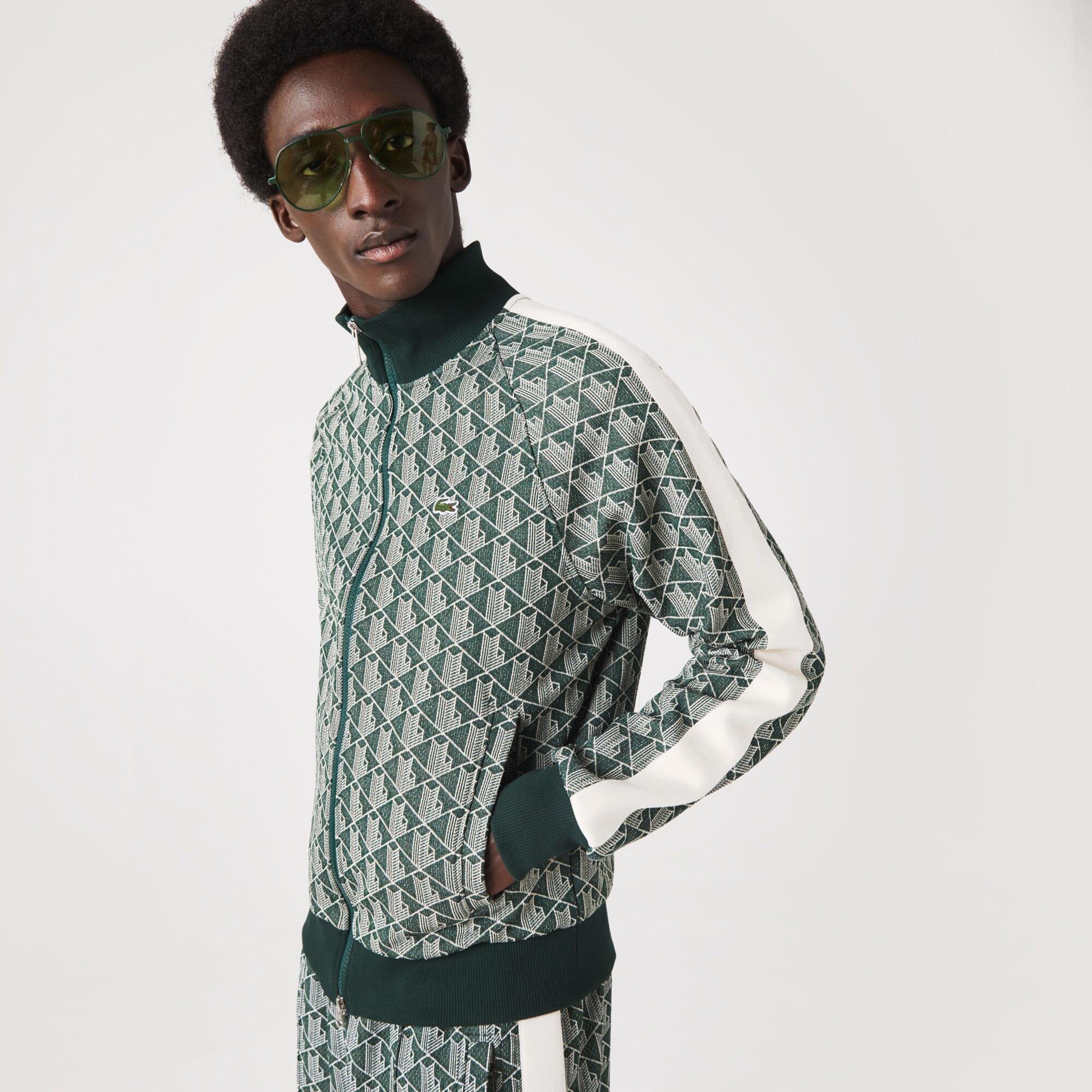 Lacoste Monogram Zip Sweatshirt
