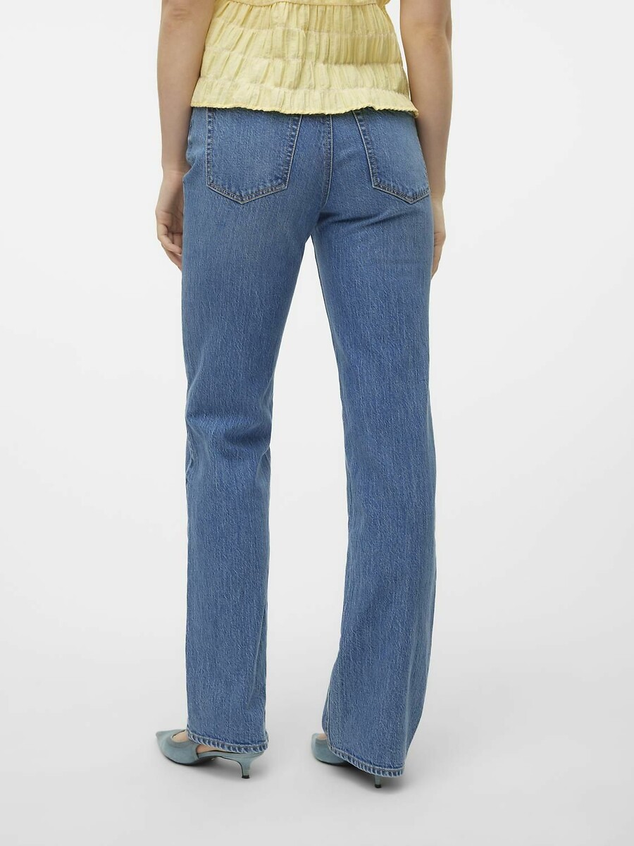 VERO MODA<br>Calça jeans reta, cintura alta
