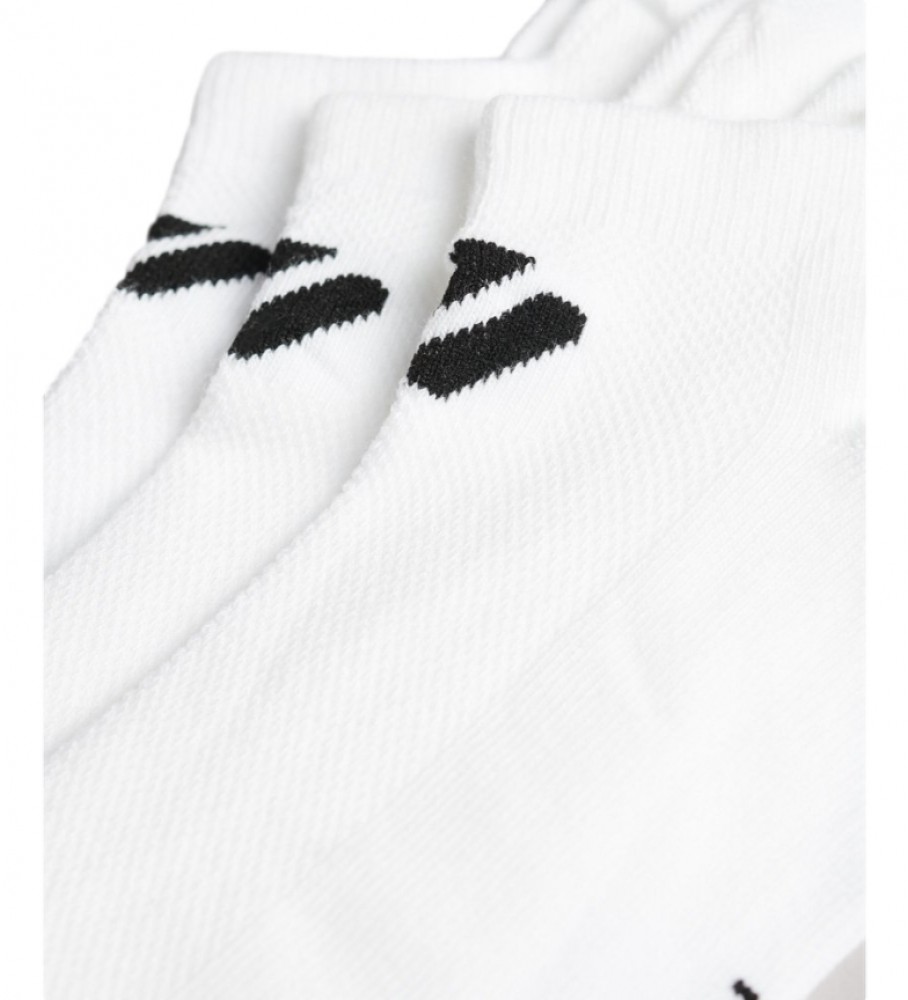 Superdry Pacote com 3 pares de meias cano curto Coolmax, brancas