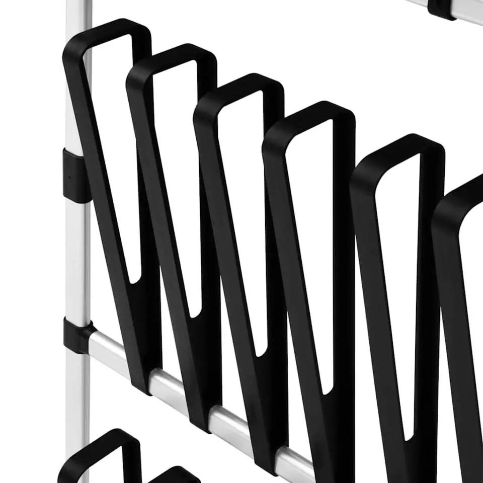 vidaXL - Telescopisch Laarzenrek - Zilver - Aluminium